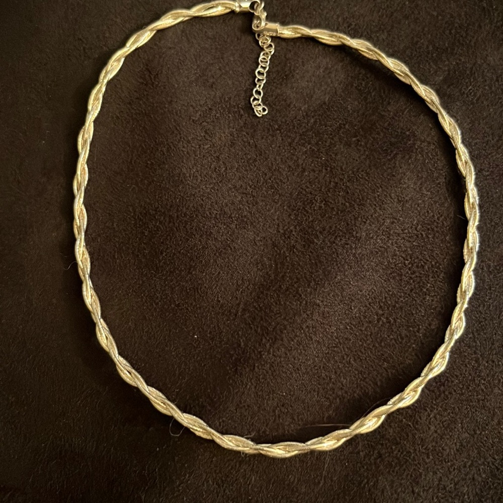 18” with 2” extender  9.25 braided snake chain
